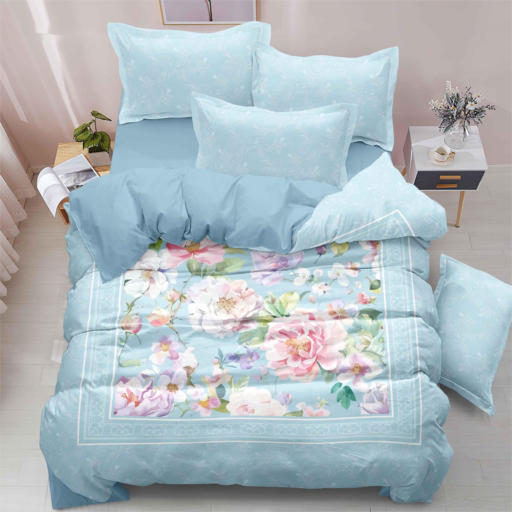 Vibrant Flower Digital Stamped Ledhet Set morbido