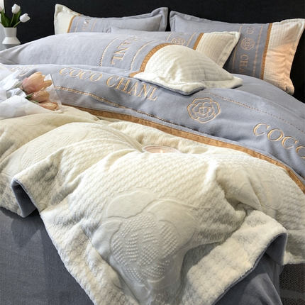 Set di biancheria da letto in velluto di latte