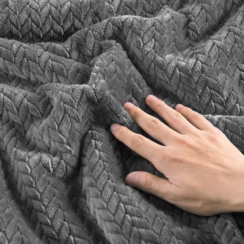 Set piumino reversibile in flanella e velluto lavorato a maglia – Set biancheria da letto in 3 pezzi con texture a foglie 3D