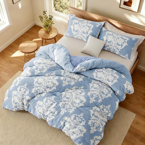 Piumino invernale in flanella stampata burnout, trapunta in peluche bohémien con supporto in microfibra ultra morbida, calda biancheria da letto per tutte le stagioni